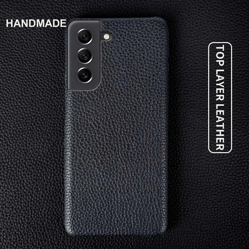 Litchi pattern Genuine Leather Galaxy Note and S Case - DealJustDeal