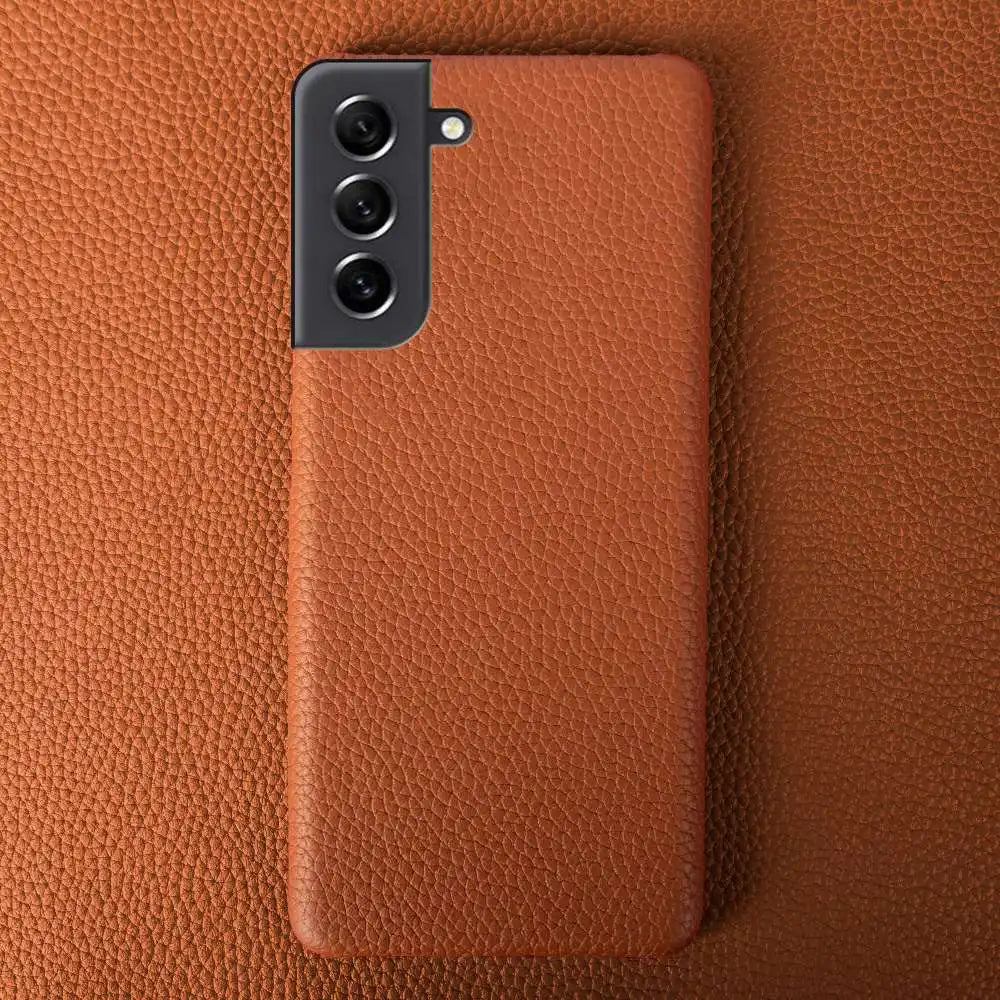Litchi pattern Genuine Leather Galaxy Note and S Case - DealJustDeal