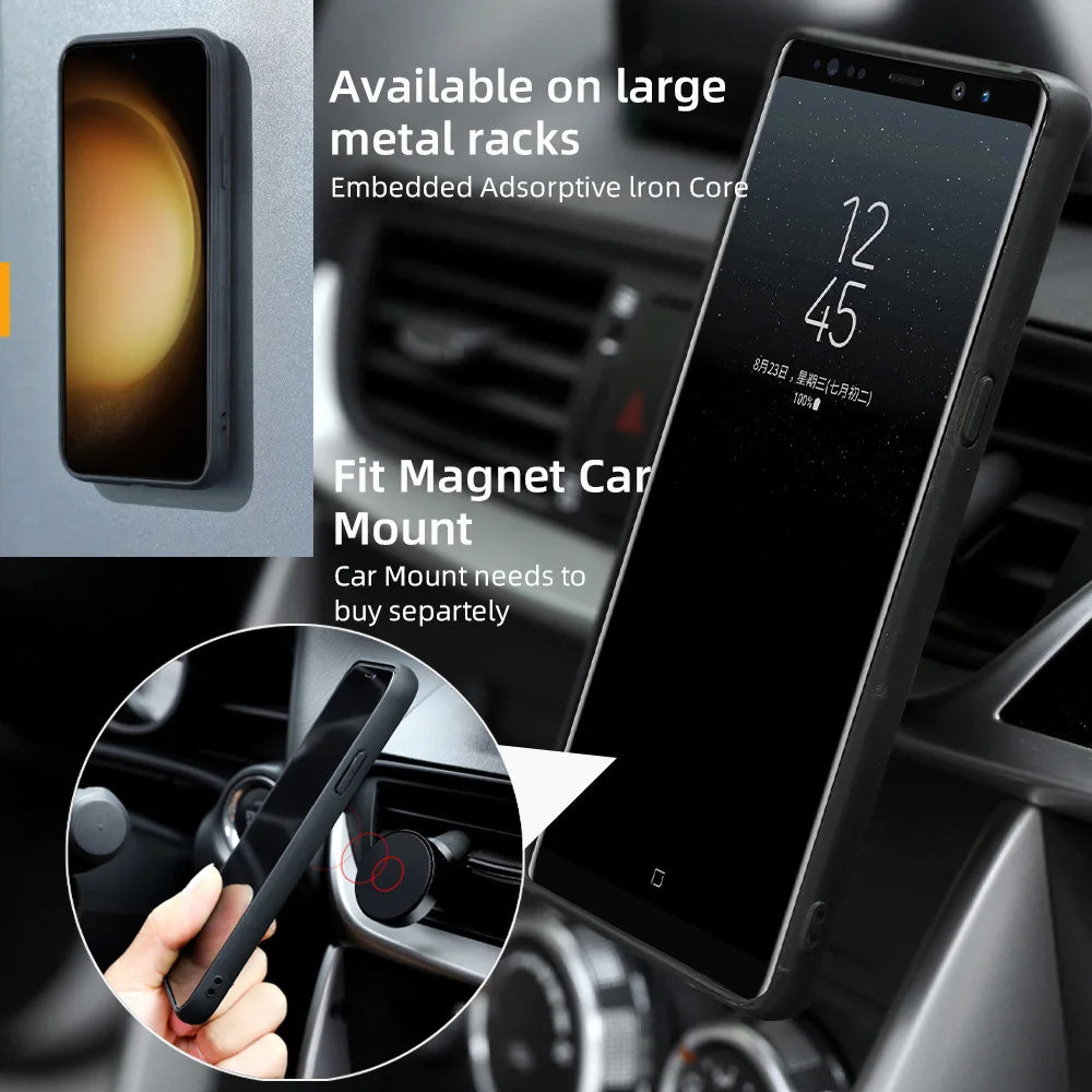 Detachable Magnetic Wallet Leather Galaxy Note Case - DealJustDeal