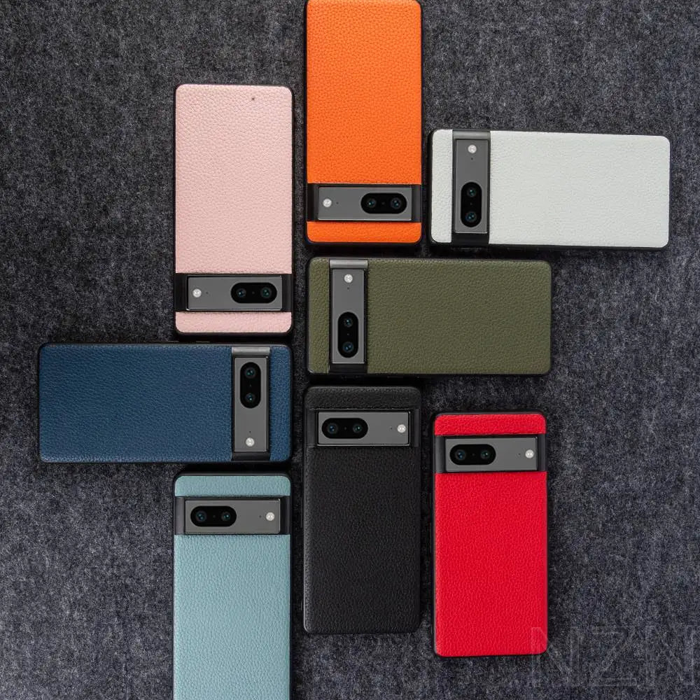 Shockproof Anti-Scratch Business Cowhide Leather Google Case - DealJustDeal