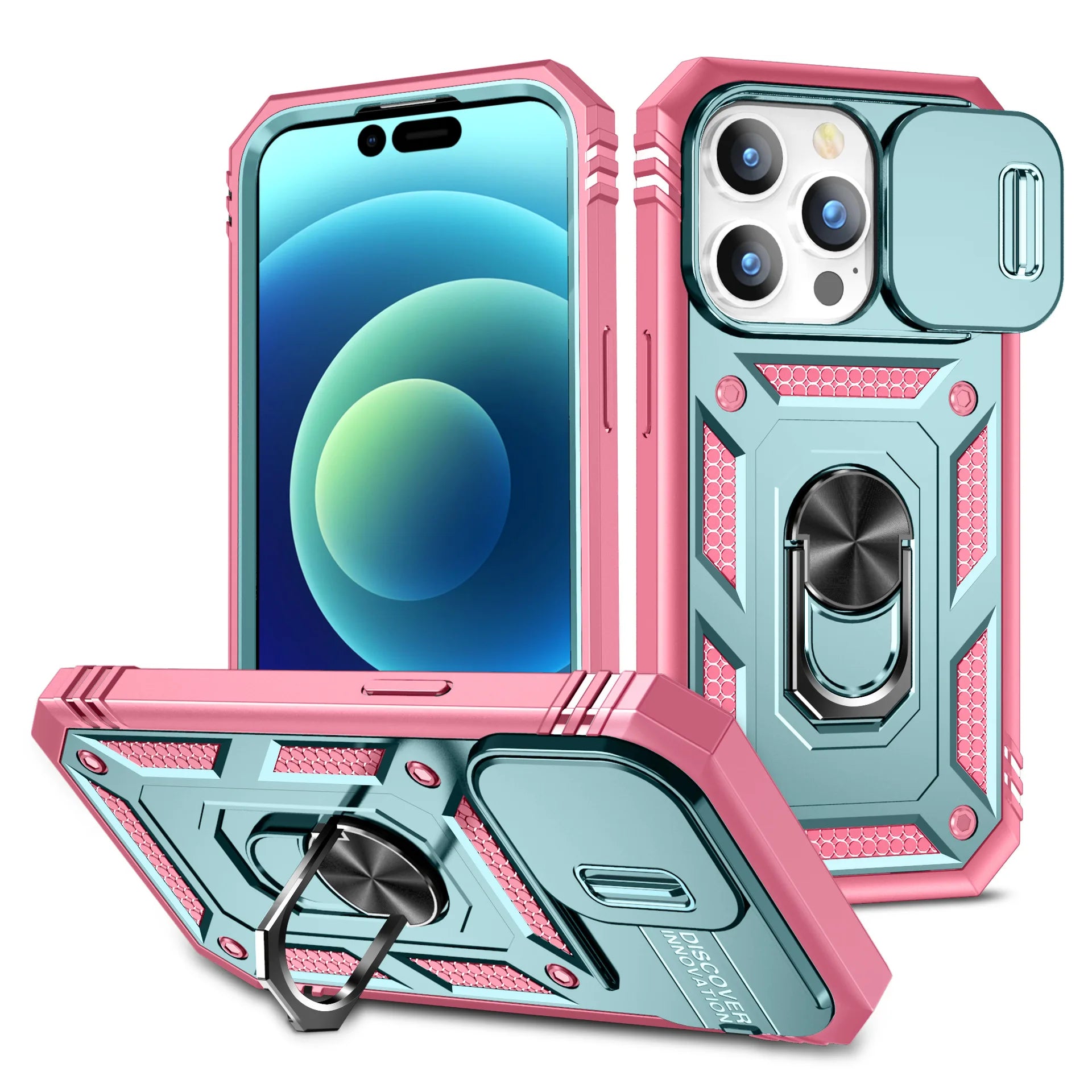 Full Body Rugged Slide Camera iPhone Case - DealJustDeal