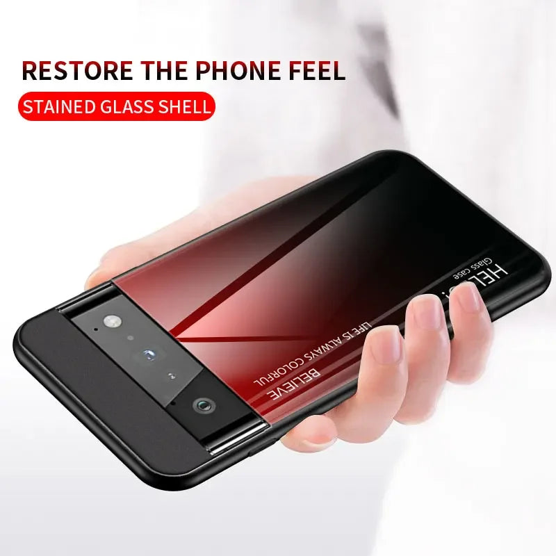 Gradient Tempered Glass Mirror Film Google Case - DealJustDeal
