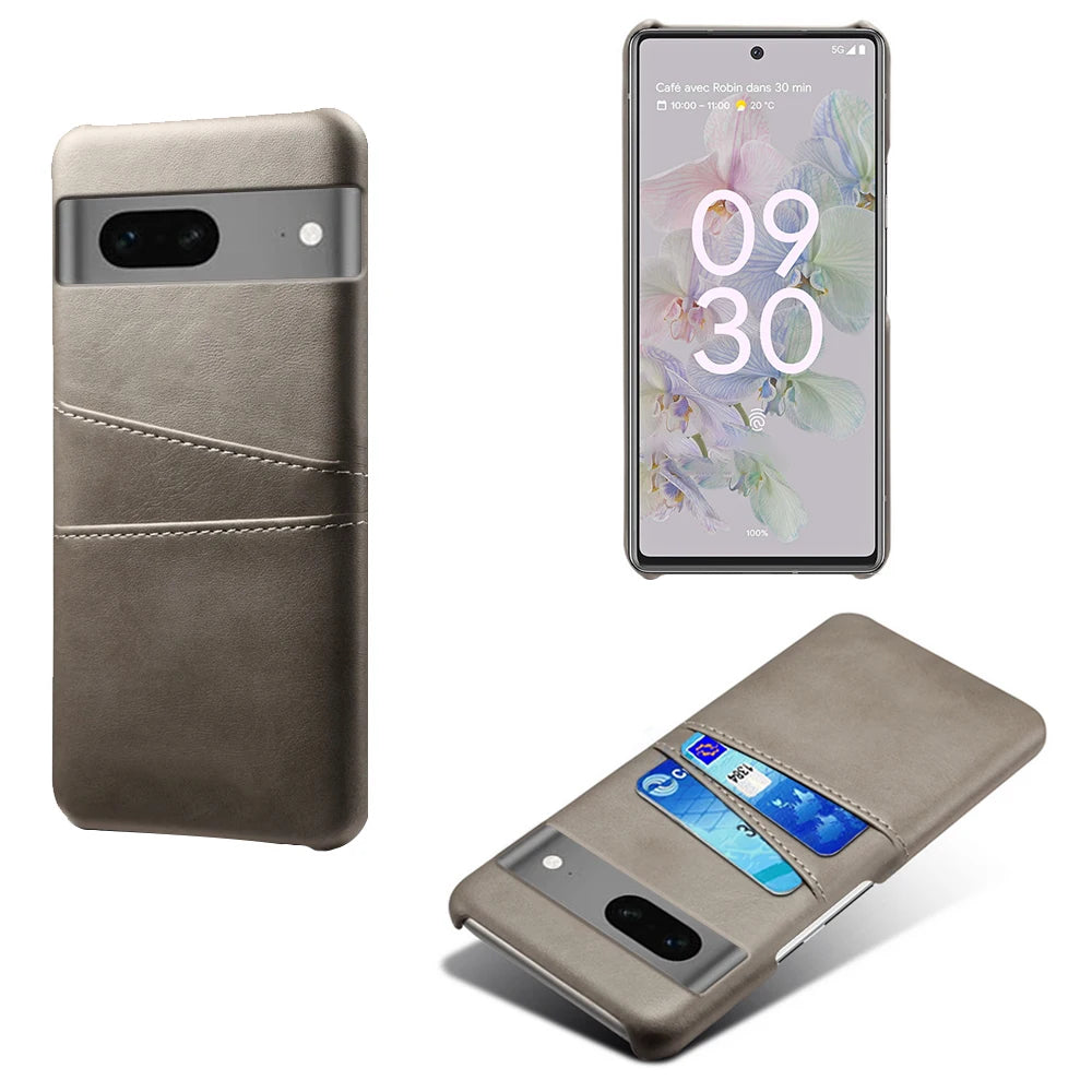 Retro Card Pocket Leather Google Case - DealJustDeal
