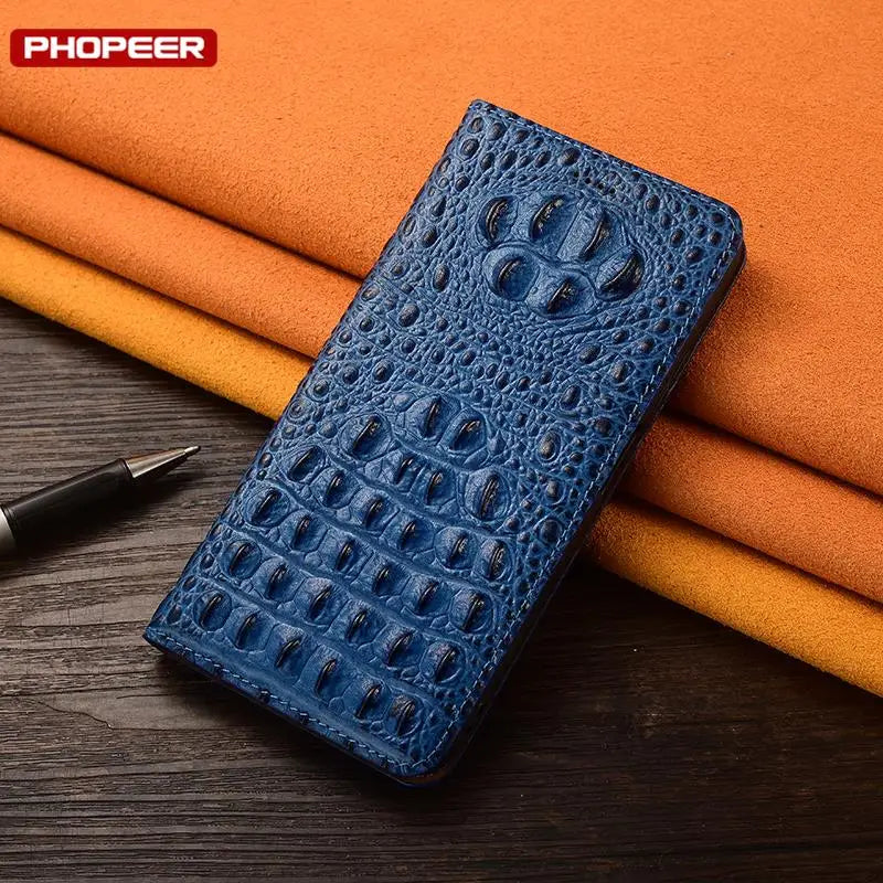 KickStand Wallet  Vintage Genuine Leather Magnetic Galaxy S Case - DealJustDeal