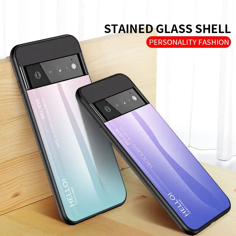Gradient Tempered Glass Mirror Film Google Case - DealJustDeal