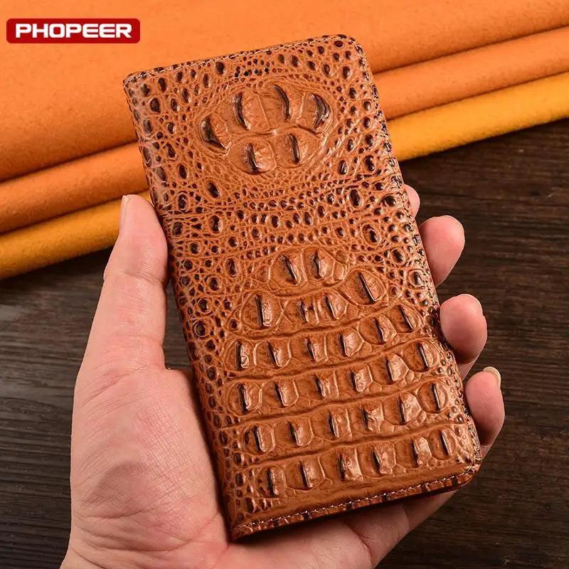 KickStand Wallet  Vintage Genuine Leather Magnetic Galaxy S Case - DealJustDeal