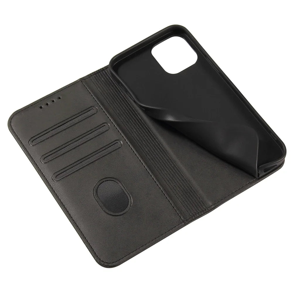 Shockproof Stand holder Magnetic Leather iPhone Case - DealJustDeal