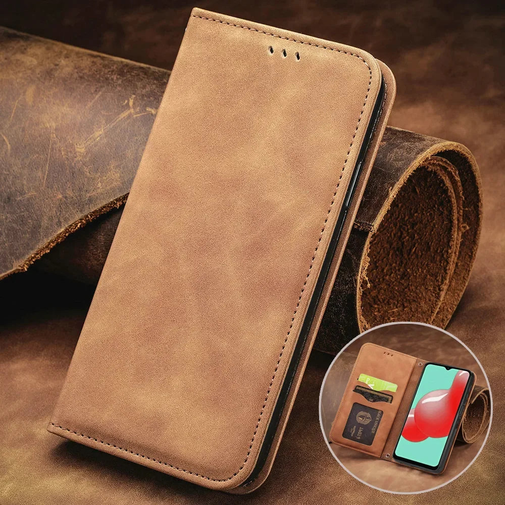 Anti-Scratch Magnetic Wallet Leather Google Case - DealJustDeal