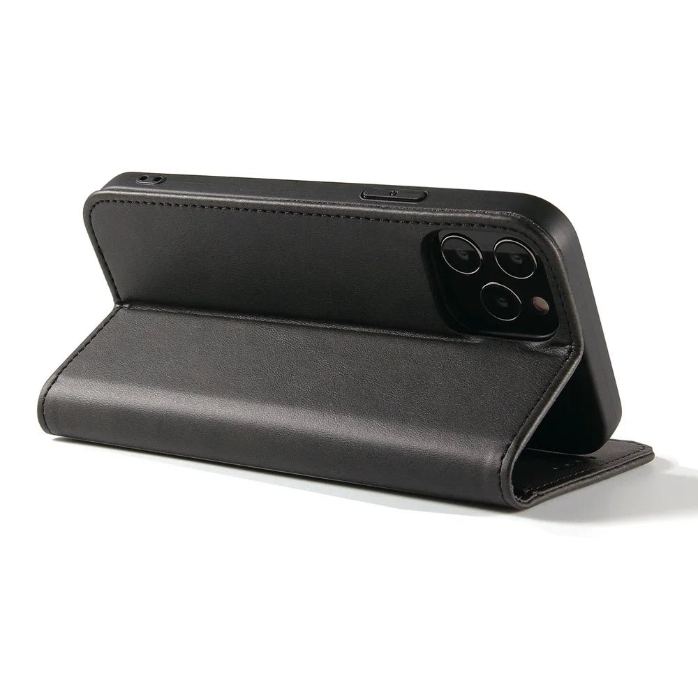Shockproof Stand holder Magnetic Leather iPhone Case - DealJustDeal