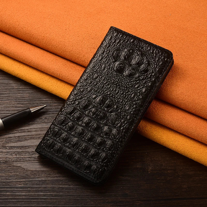 KickStand Wallet  Vintage Genuine Leather Magnetic Galaxy S Case - DealJustDeal