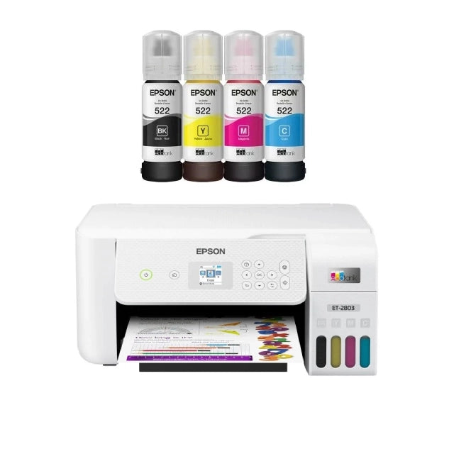 Epson EcoTank ET-2803 Wireless All-in-One Cartridge-Free Printer - DealJustDeal