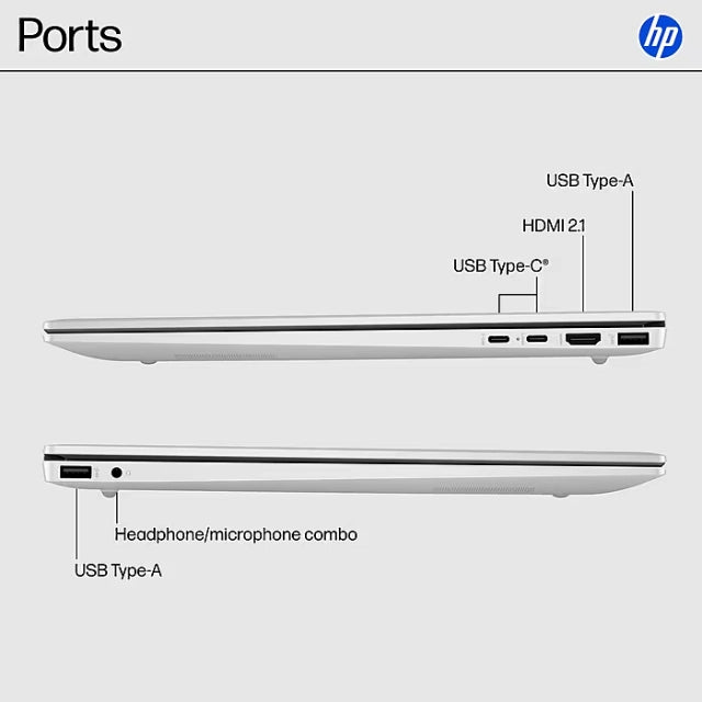 HP OmniBook 5 16" 2K Laptop, Copilot+PC, Intel Core Ultra 7 255U, 16GB RAM, 1TB SSD, +19 Hour - DealJustDeal